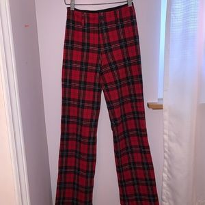 Red Plaid Brandy Pants
